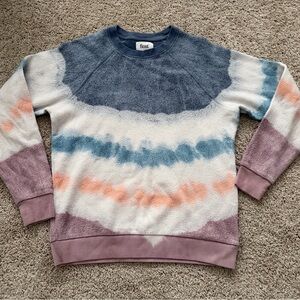 Feat Tahoe BlanketBlend Crewneck Sweatshirt with a tie-dye pattern size small